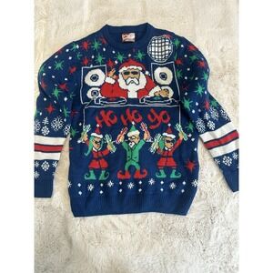 Santa Party Sweater Dec 25th‎ Christmas sweater Women's S Medium  acrylic